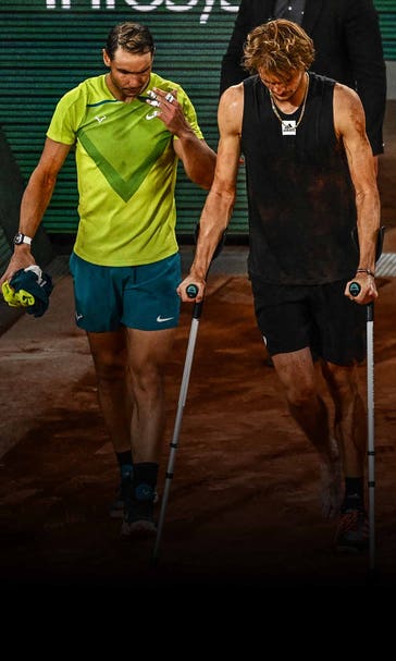 Nadal reaches French Open final after Zverev is injured
